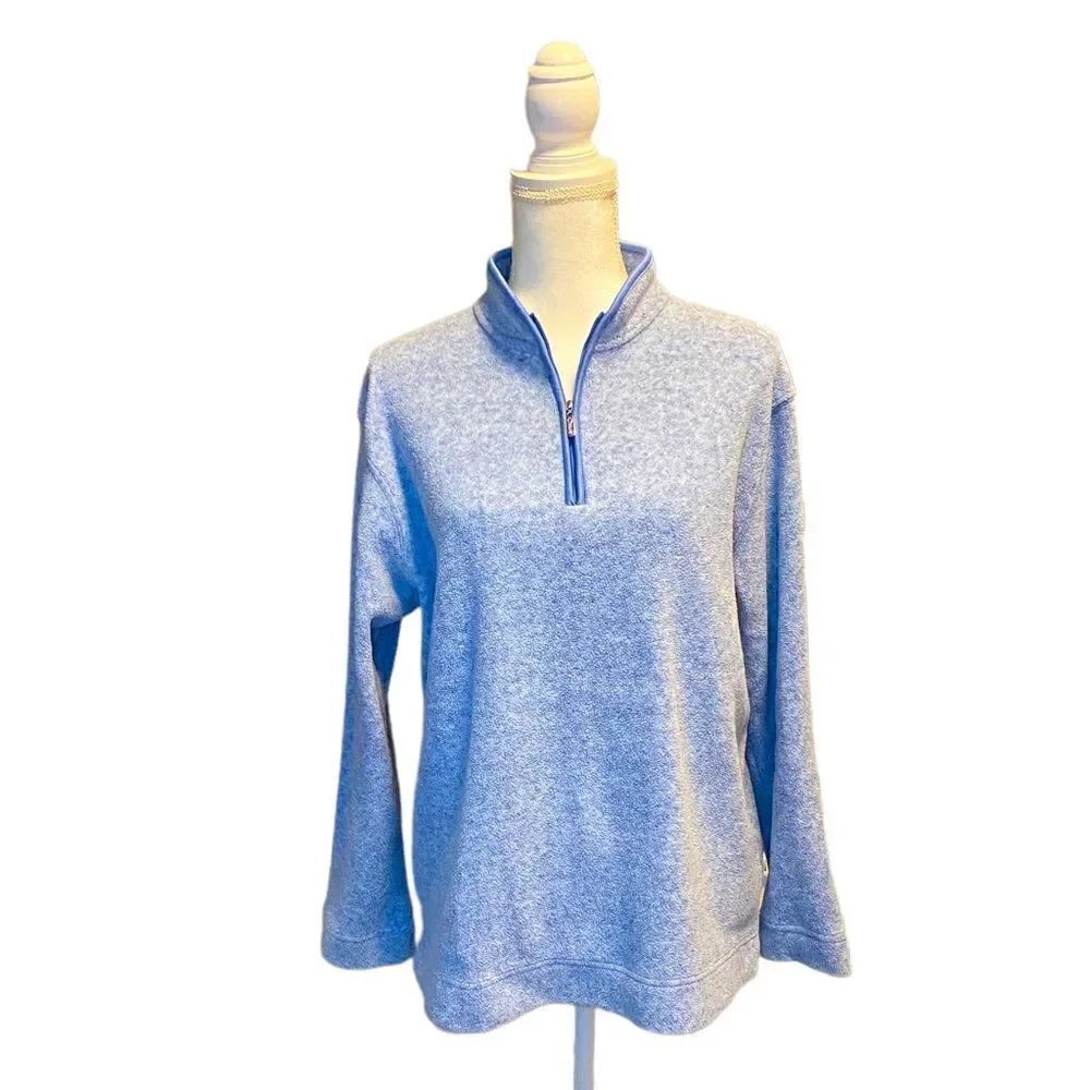 CATALINA Blue Polyester Pullover 1/4 Zip Women’s Size Medium